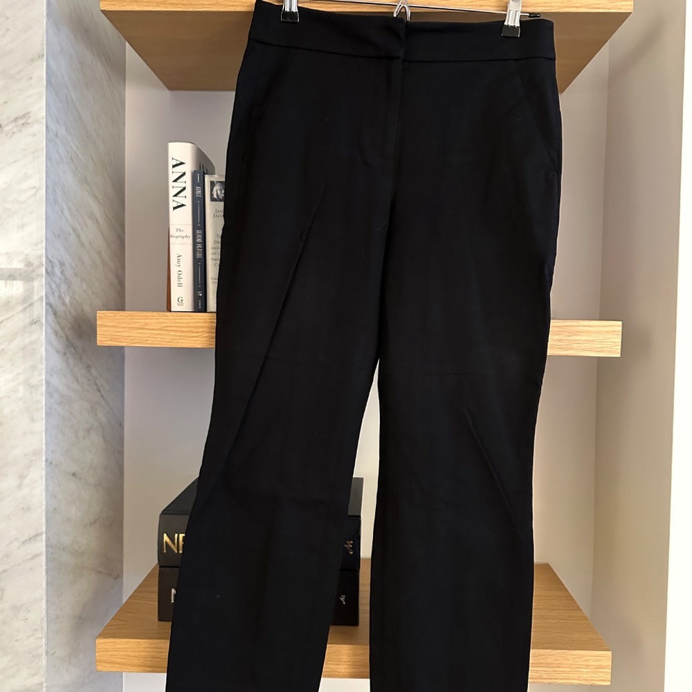 J. Crew Remi Pant, Bi-stretch Cotton, black, sz 6